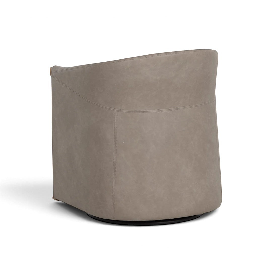 Ellington Swivel Lounge Chair - Meg Taupe/Ivanhoe Mineral