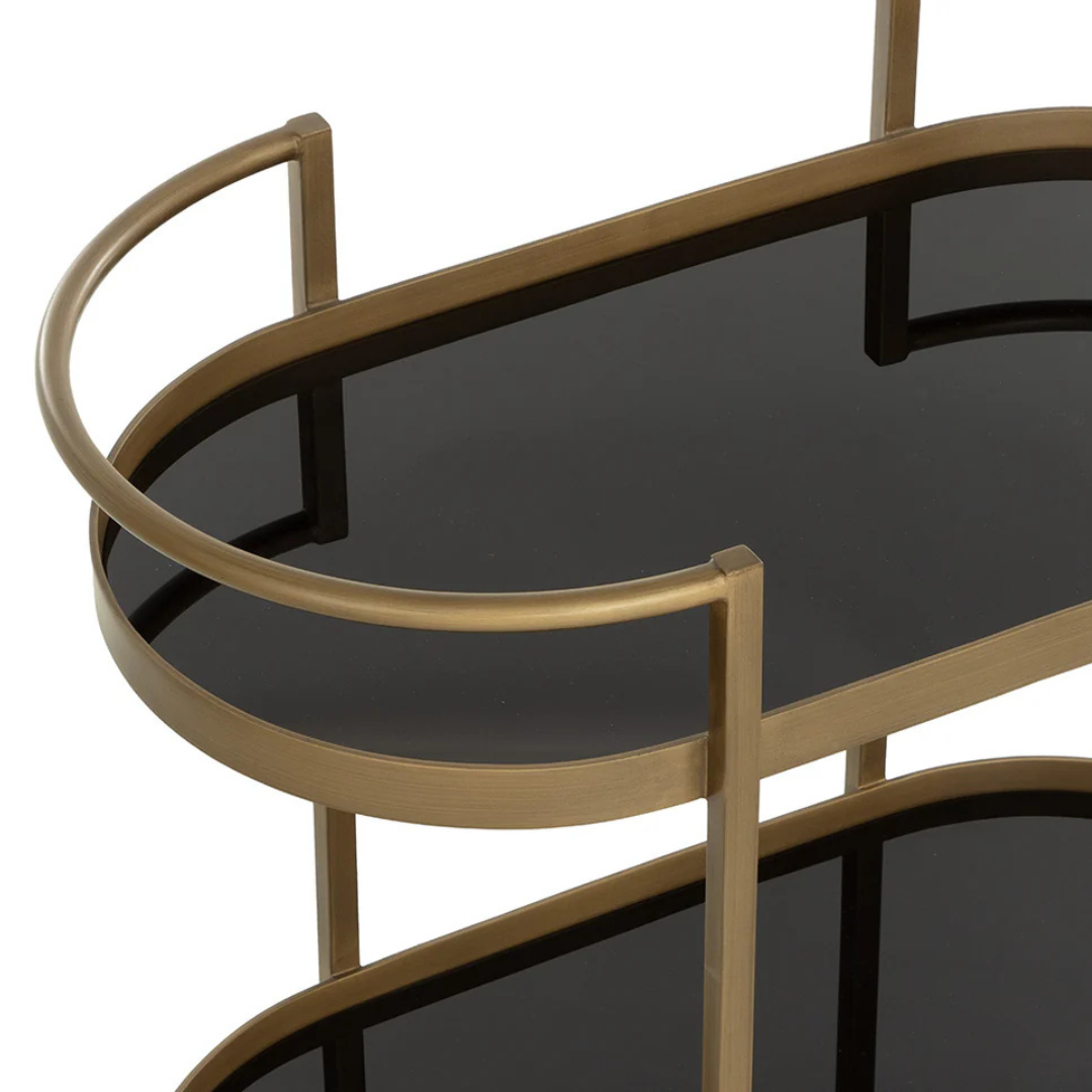 Astor Bar Cart - Antique Brass