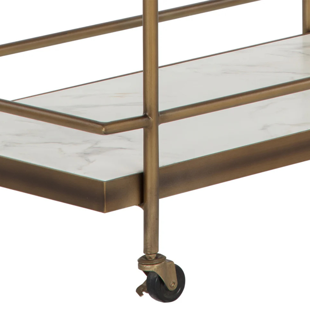Savoy Bar Cart - White