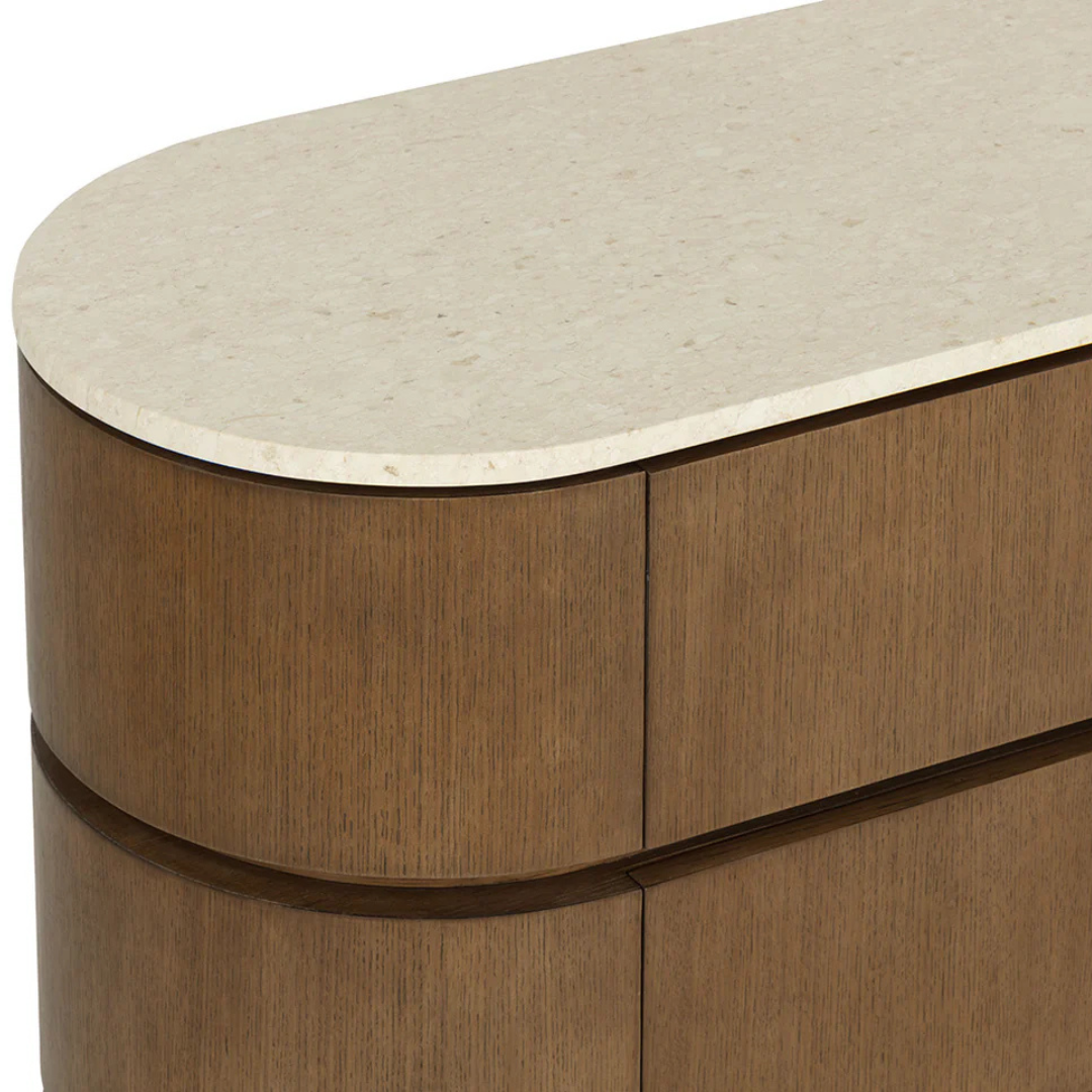 Arcis Marble/Oak Wood Dresser