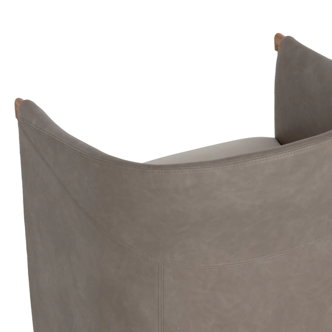 Ellington Swivel Lounge Chair - Meg Taupe/Ivanhoe Mineral