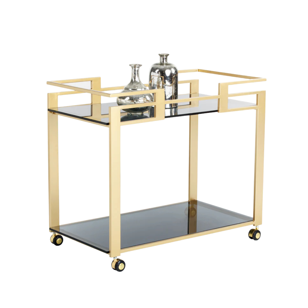 Regent Bar Cart - Gold