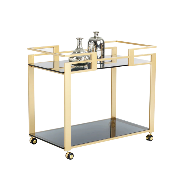 Regent Bar Cart - Gold