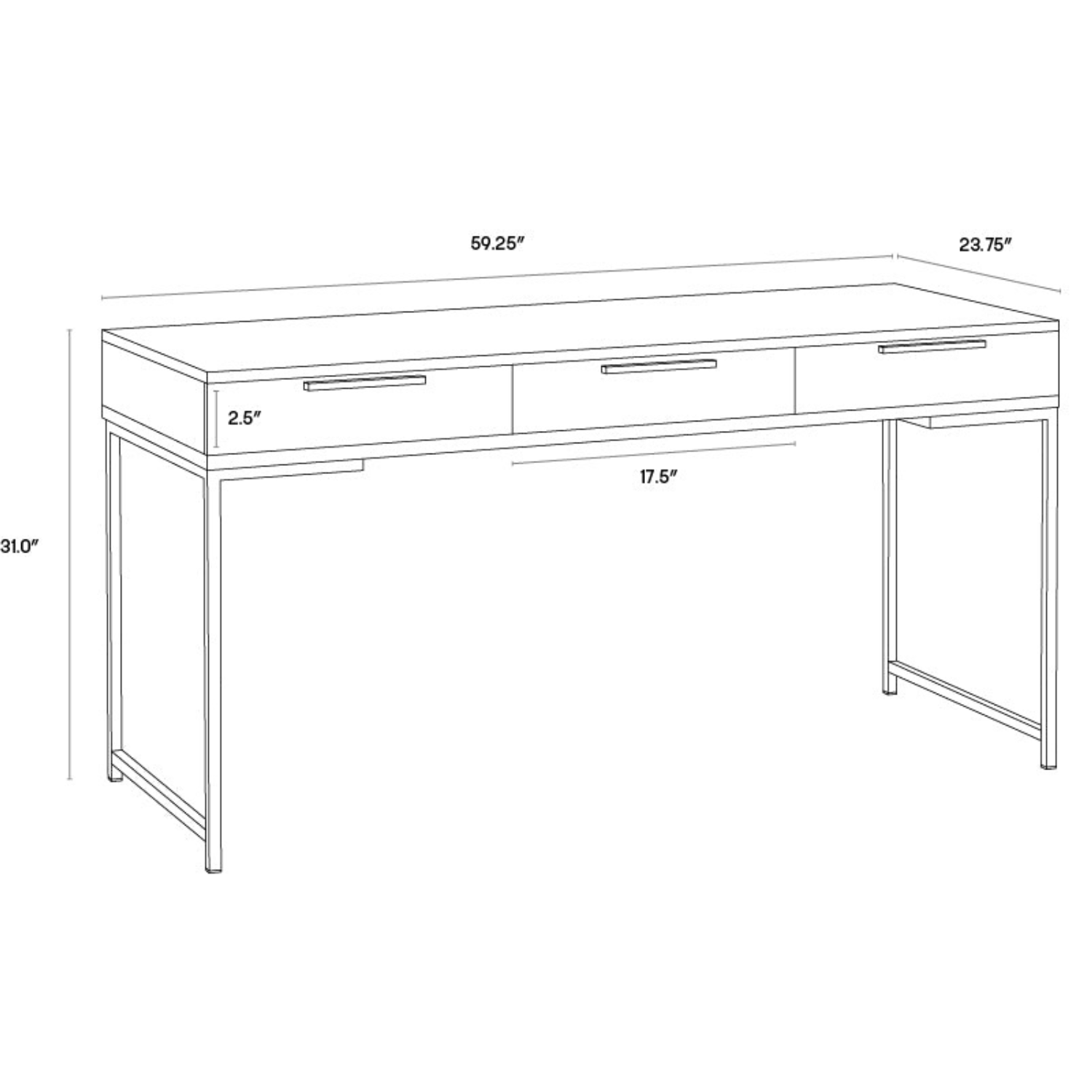 Grace Raw Umber Desk