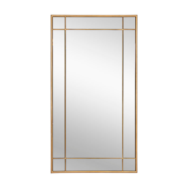 Hollis Floor Mirror - Brass