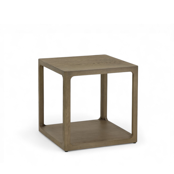 Windemere Oak Side Table - Smoke Grey