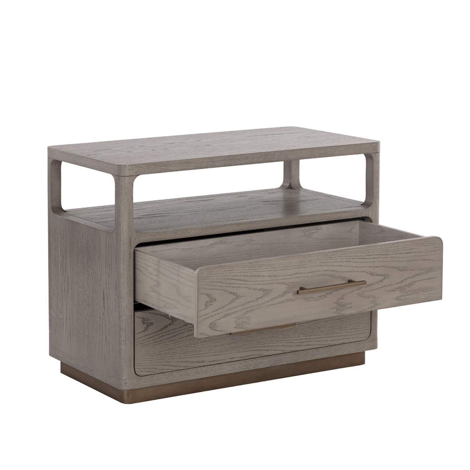 Expo Oak Nightstand - Greige