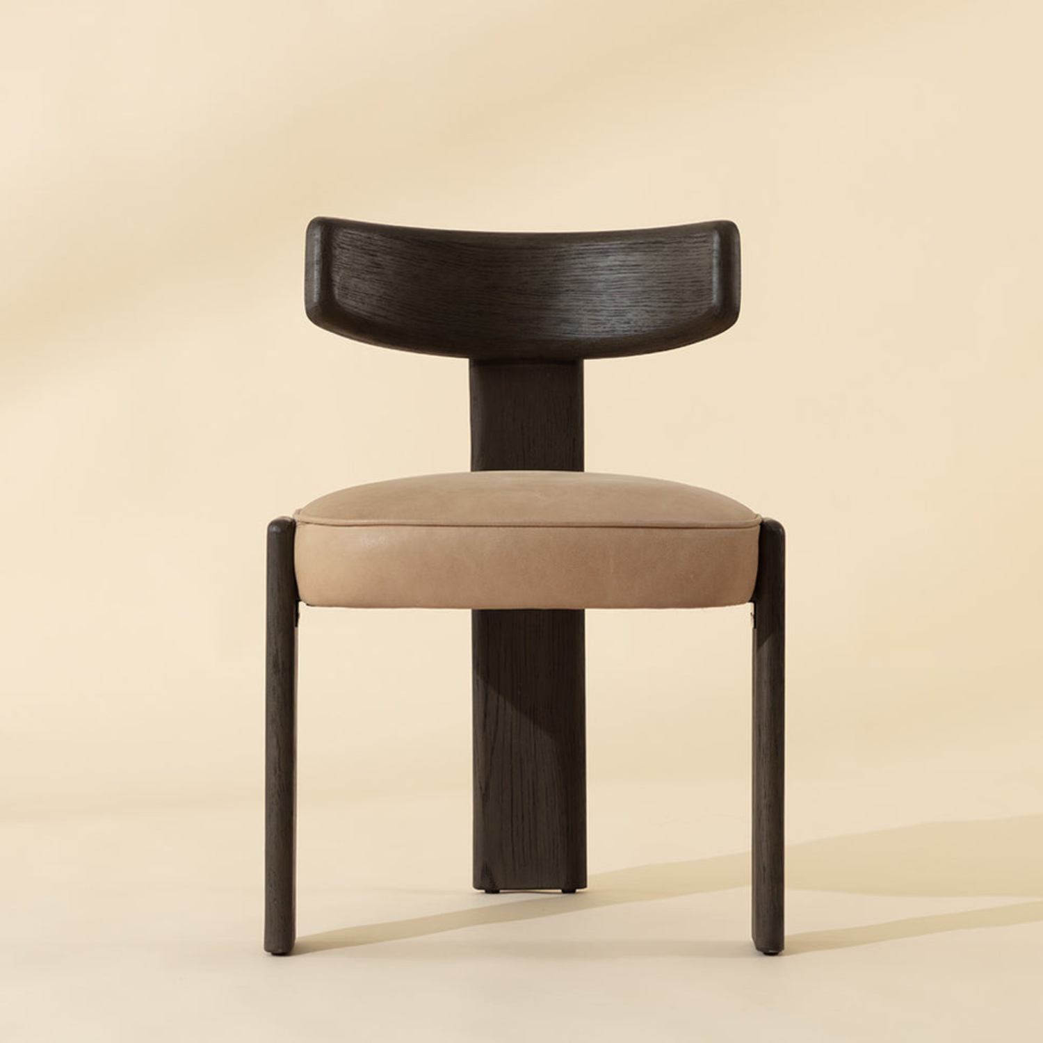 Soren Wood Dining Chair - Dark Brown