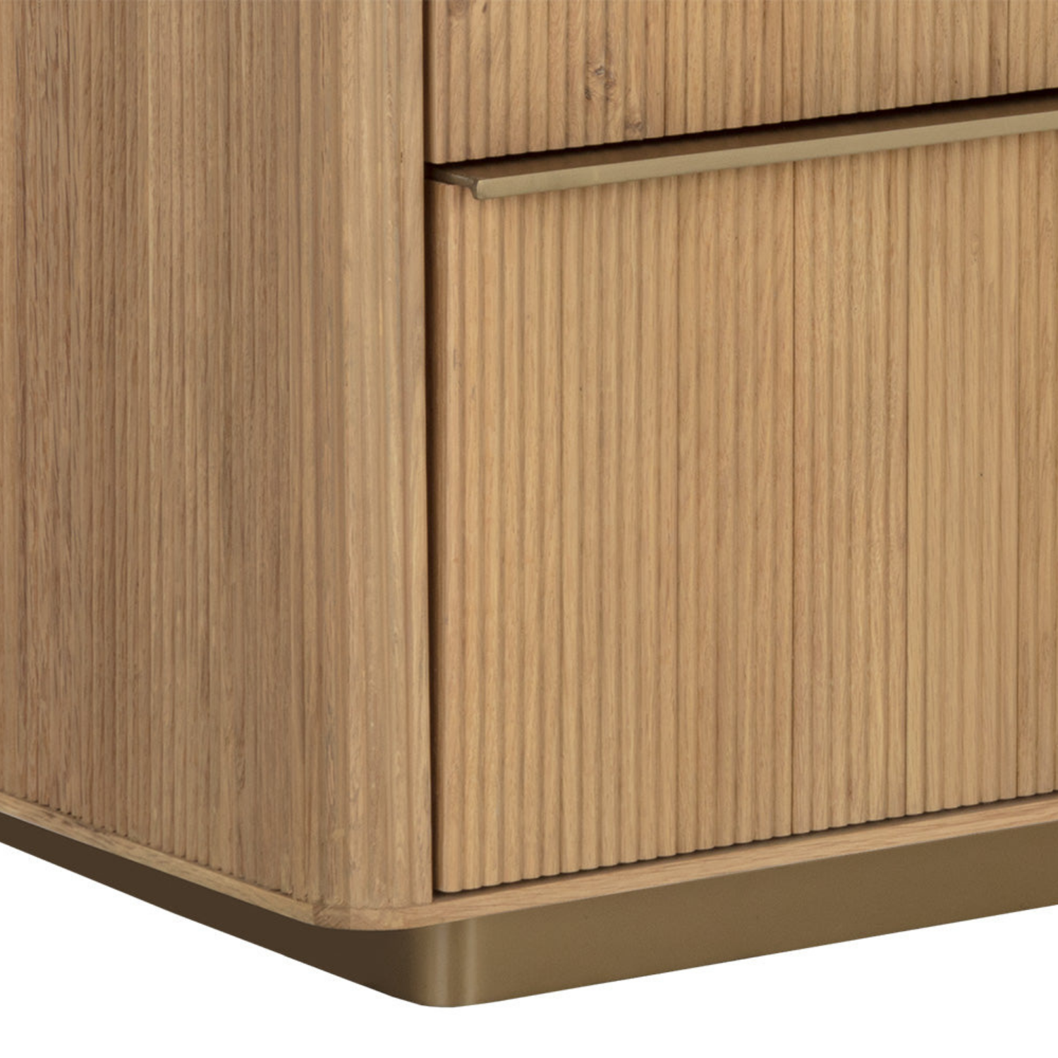 Fluted Oak Dresser - Natural