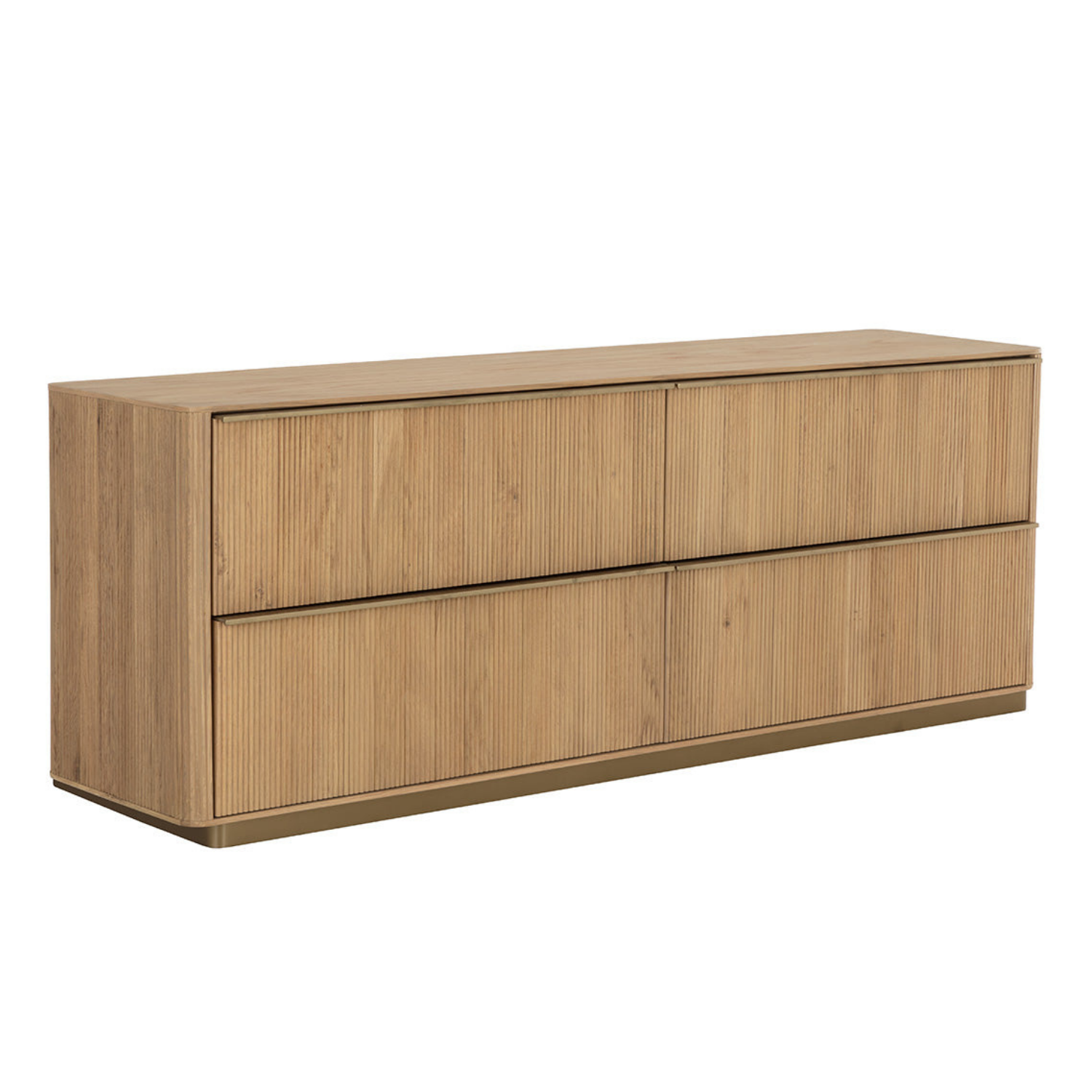 Fluted Oak Dresser - Natural