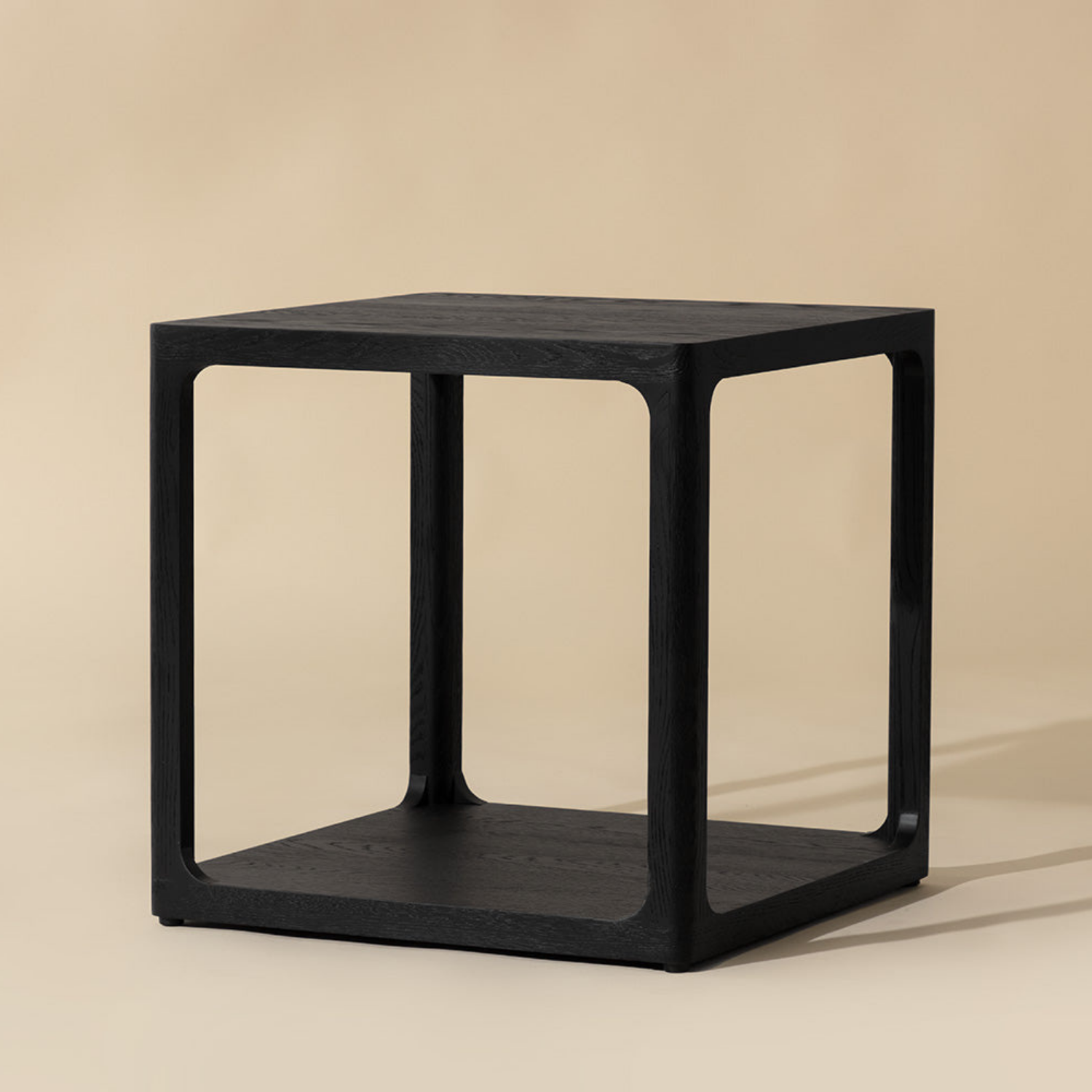 Windemere Oak Side Table - Black