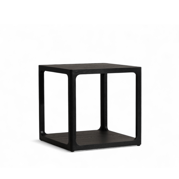 Windemere Oak Side Table - Black