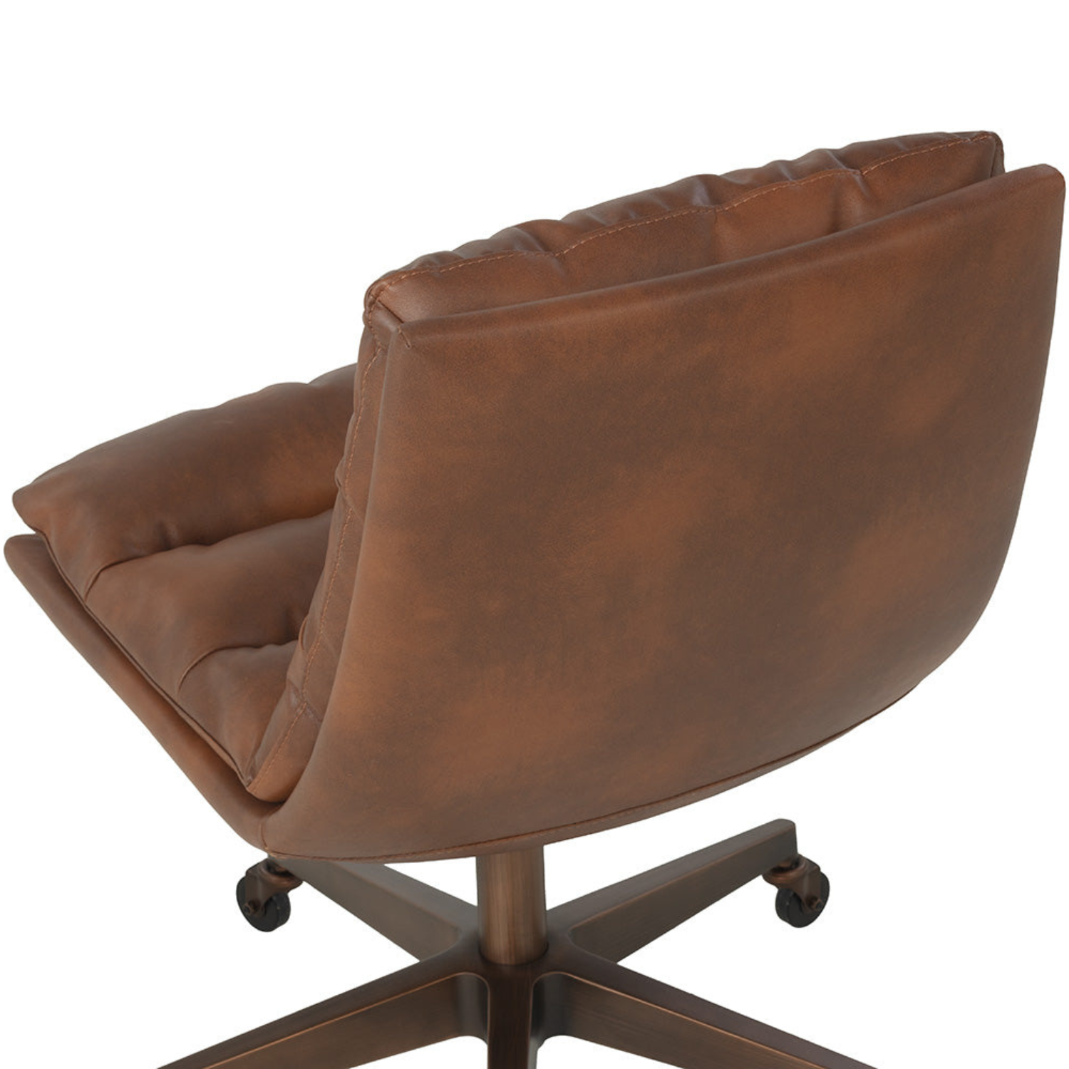 Bravo Padded Office Chair - Cognac