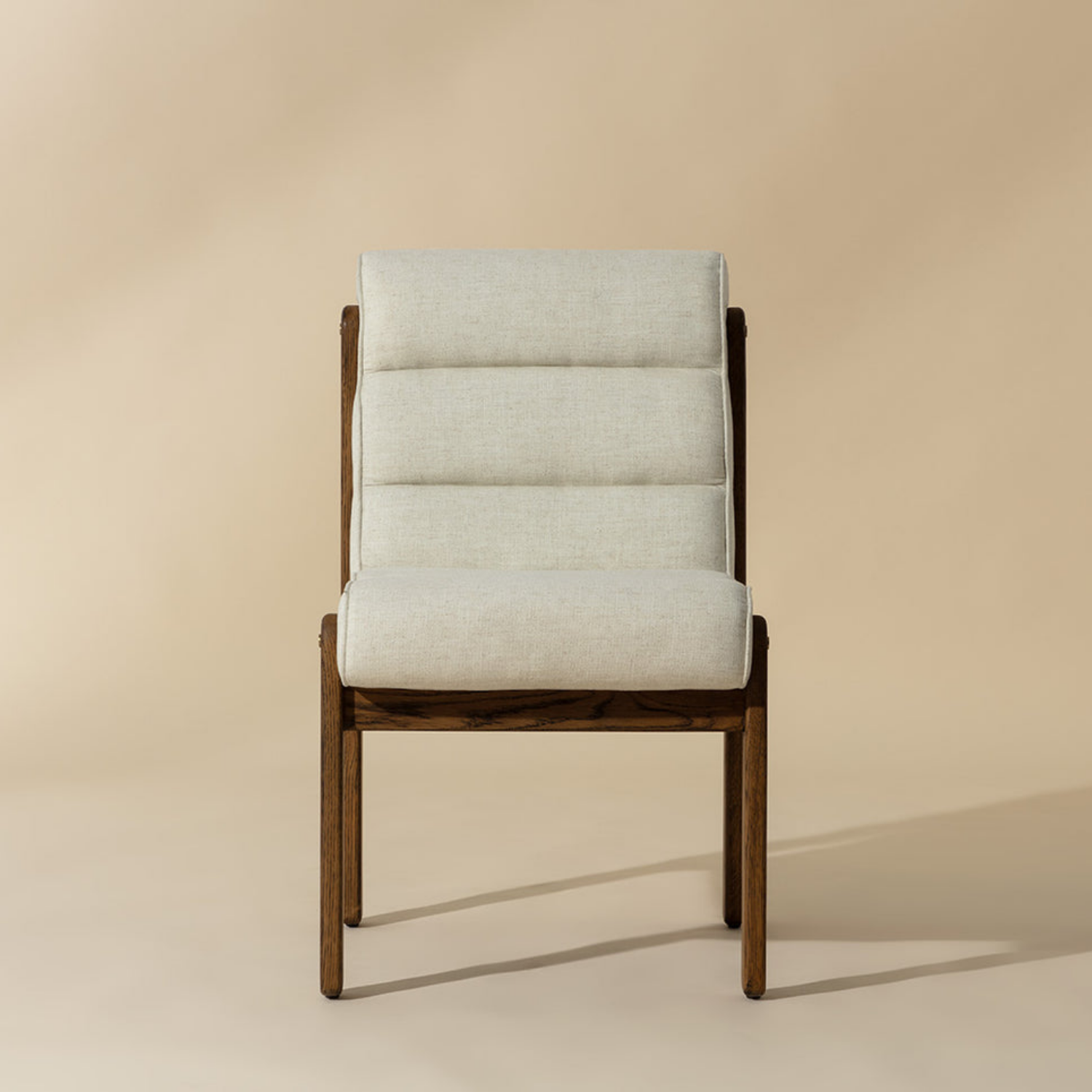 Billow Oak Dining Side Chair - Geralt Linen
