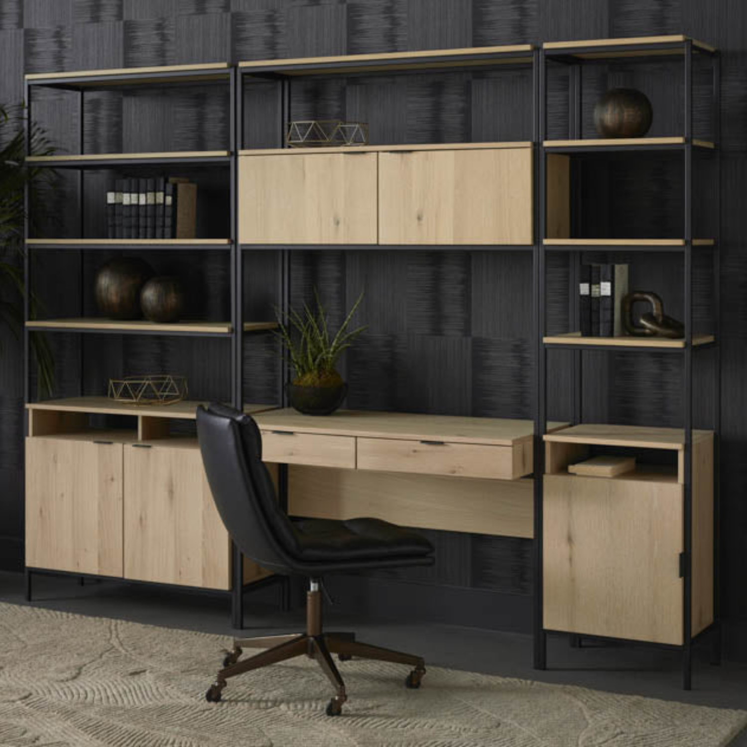 Bravo Padded Office Chair - Black