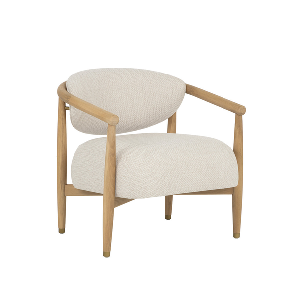 Niva Wood Lounge Chair - Light Oak