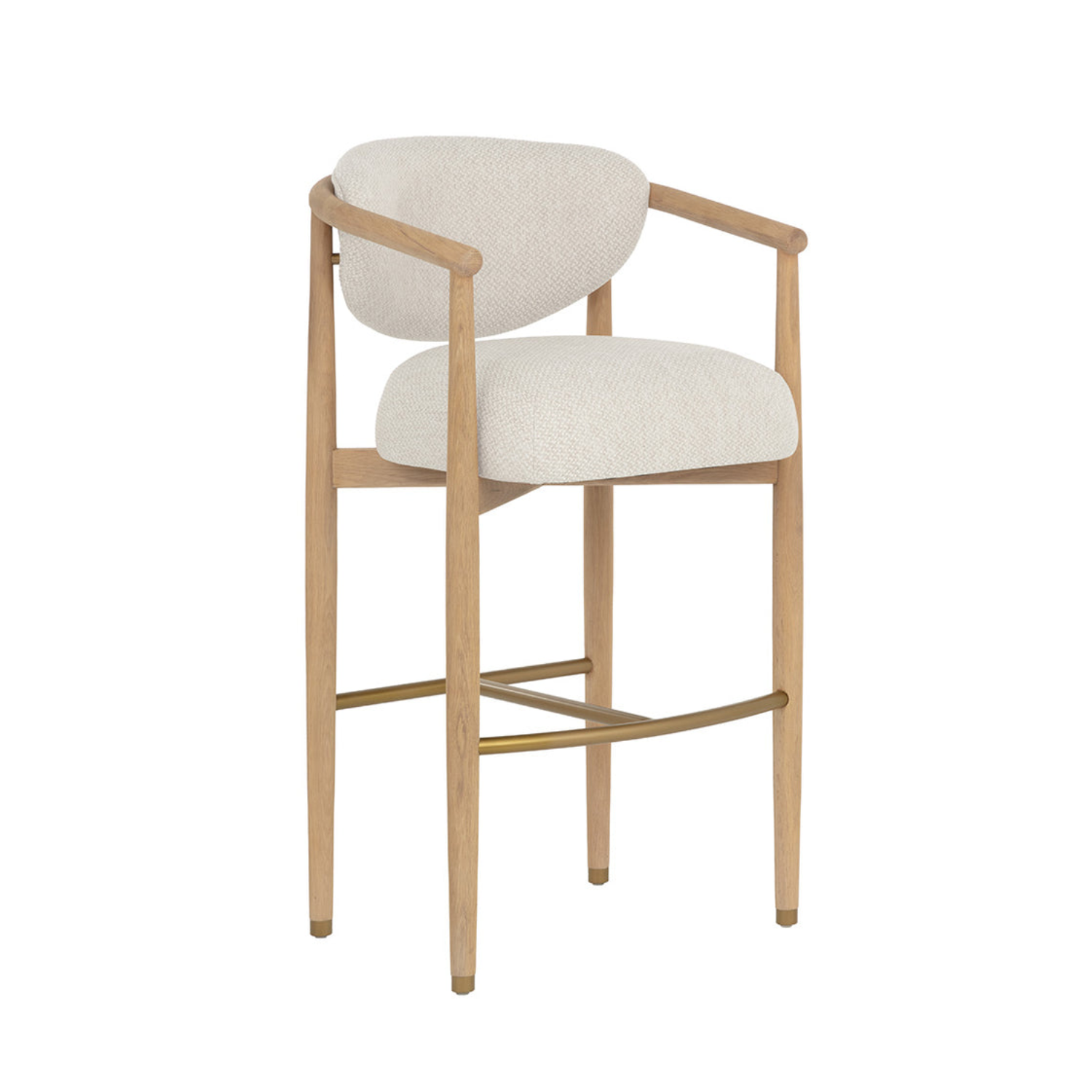 Niva Wood Barstool - Light Oak