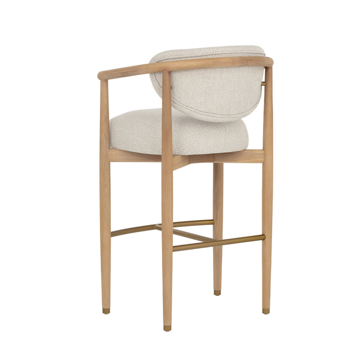 Niva Wood Barstool - Light Oak