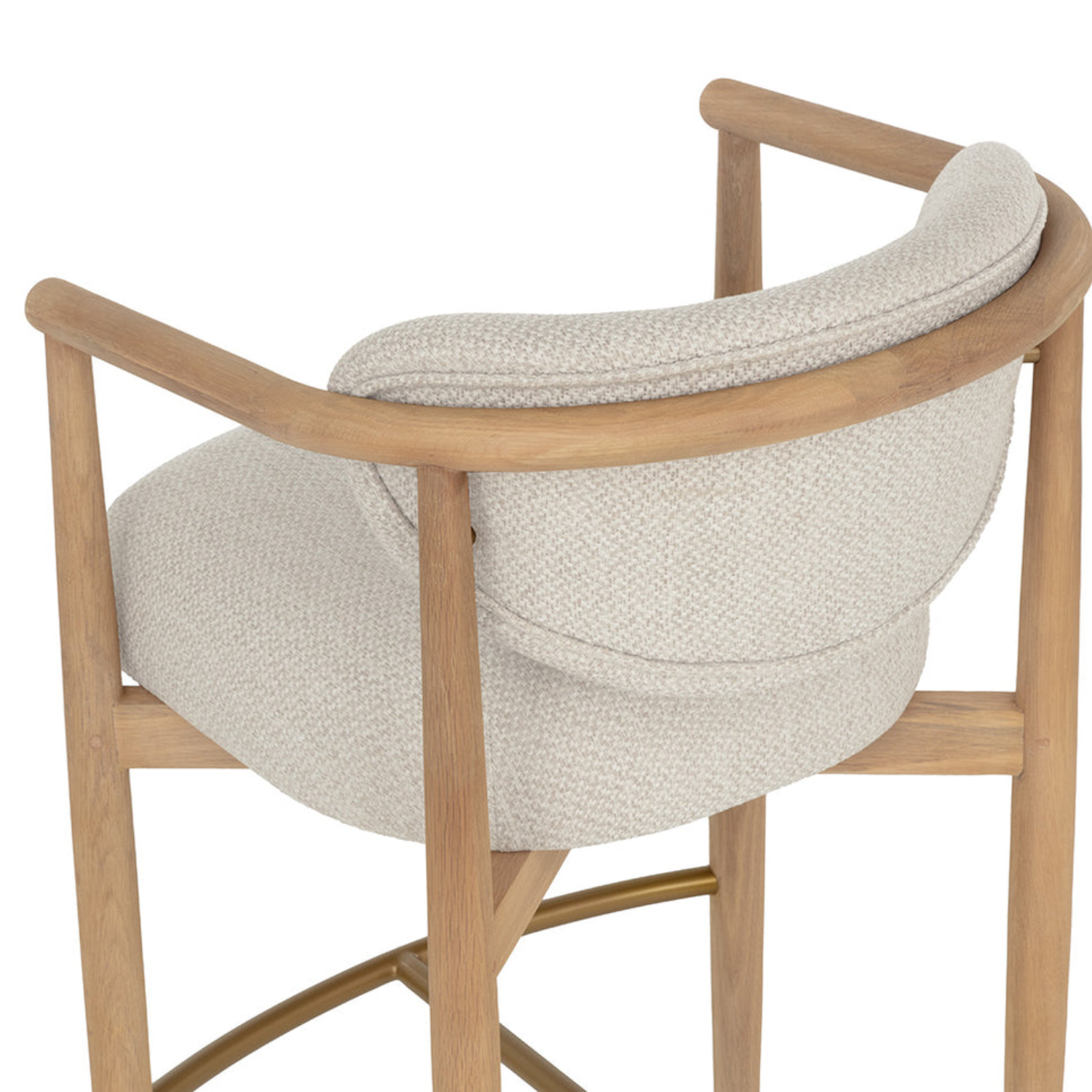 Niva Wood Barstool - Light Oak