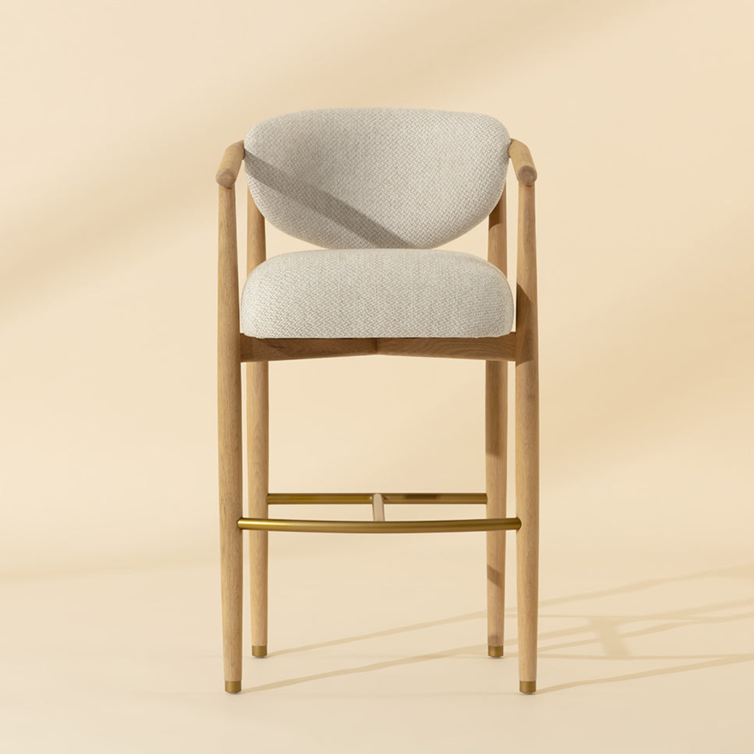 Niva Wood Barstool - Light Oak