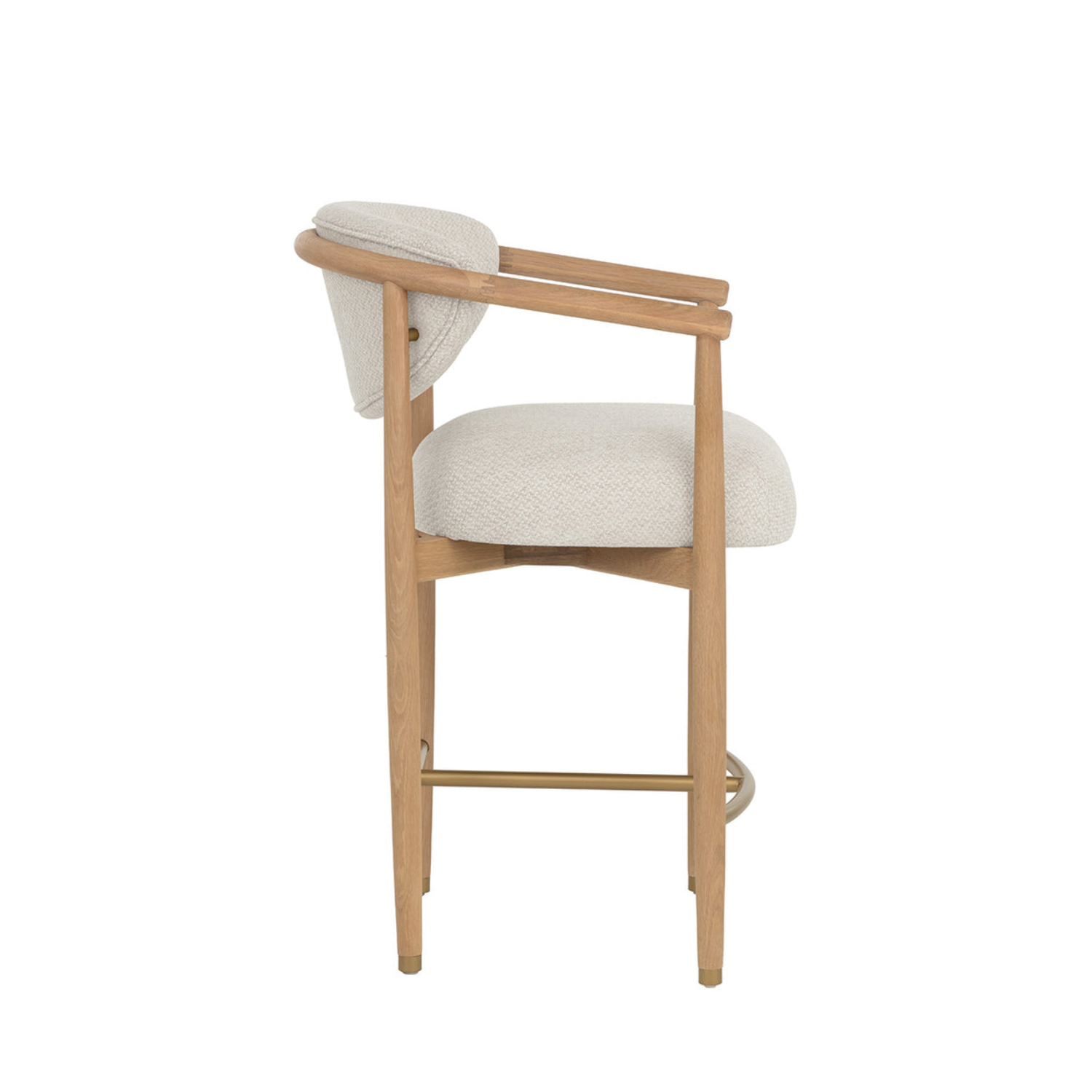 Niva Wood Counter Stool - Light Oak