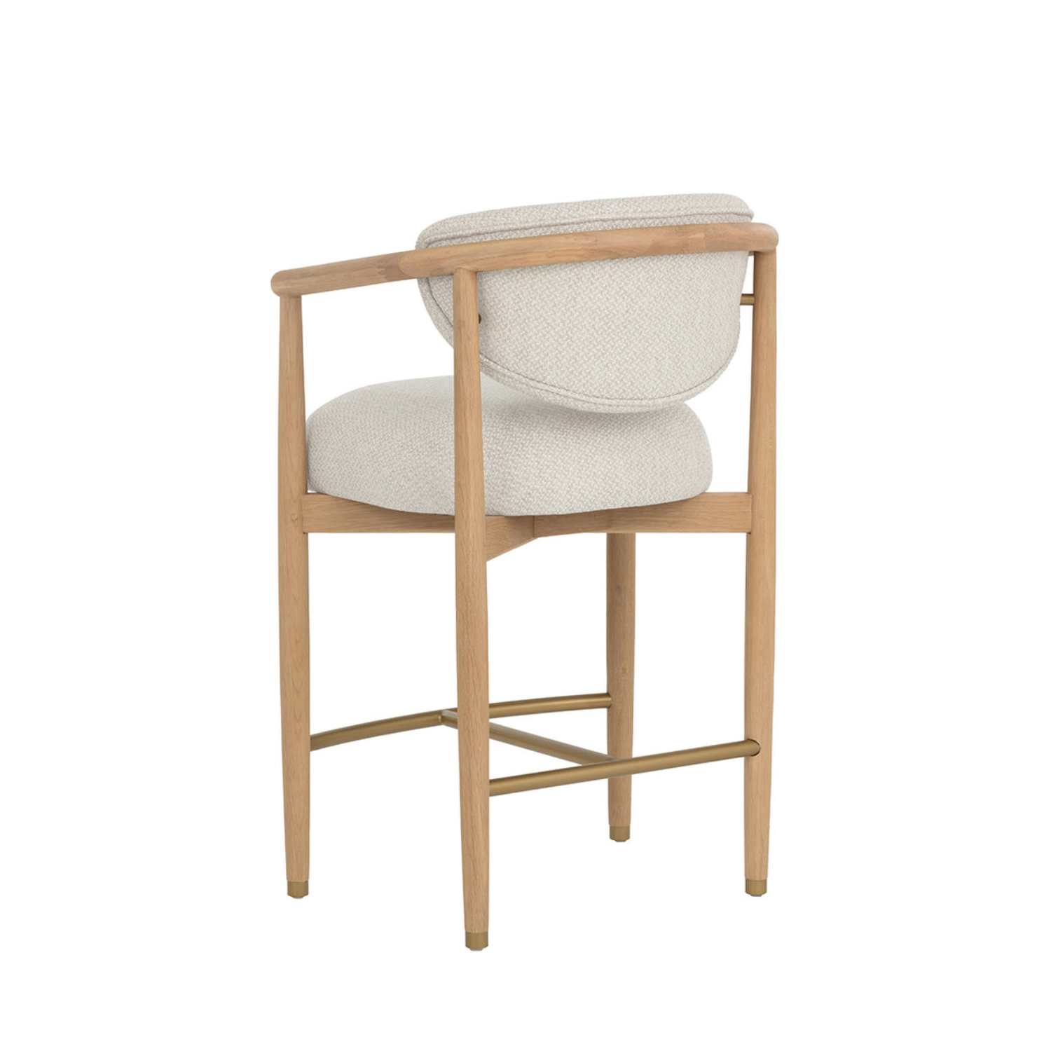 Niva Wood Counter Stool - Light Oak