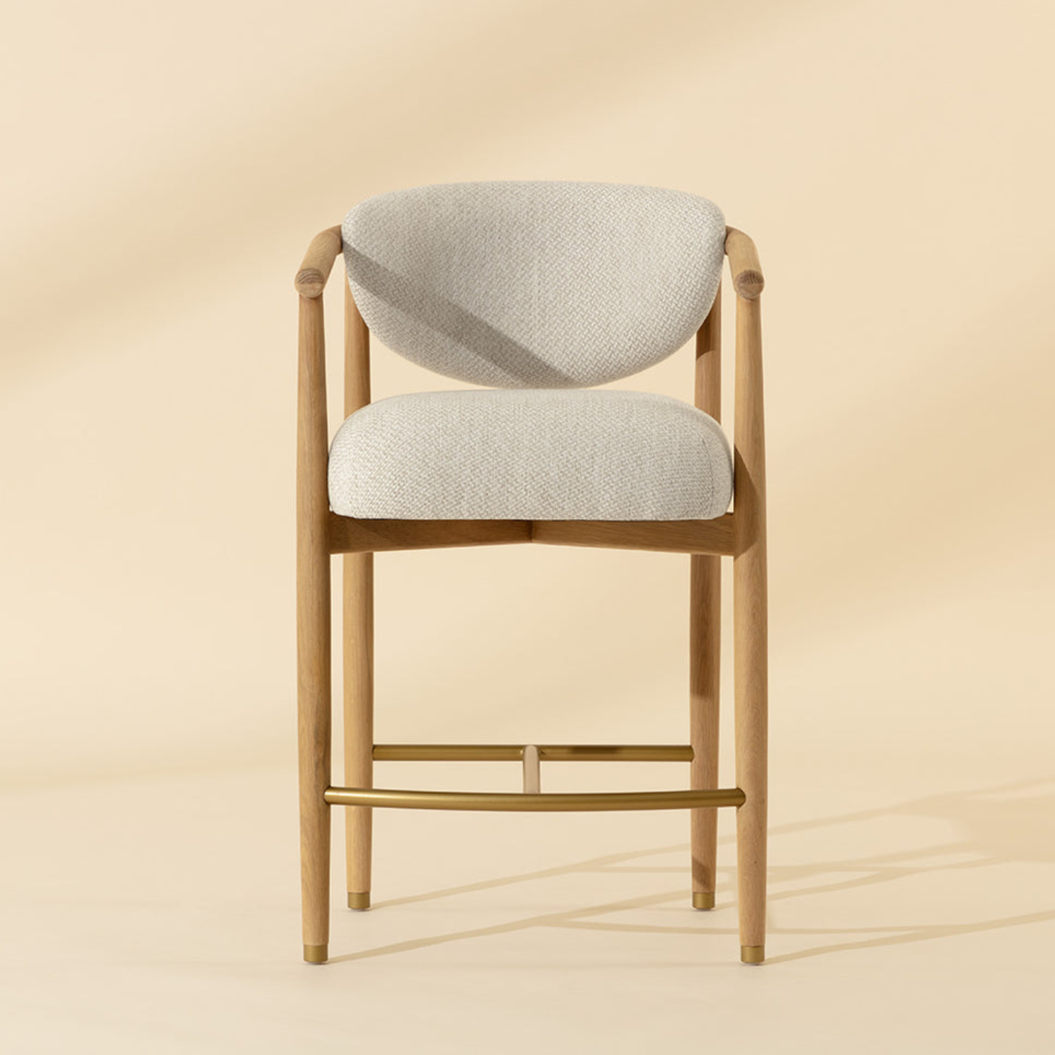 Niva Wood Counter Stool - Light Oak