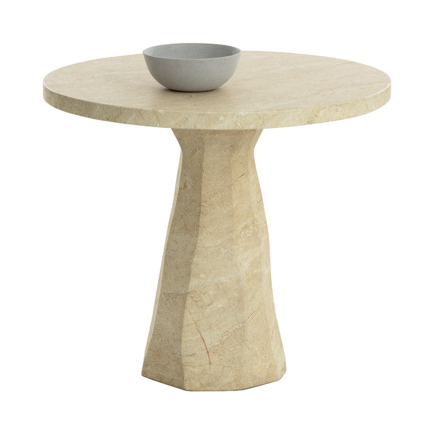 Tuque Bistro Table - Travertine