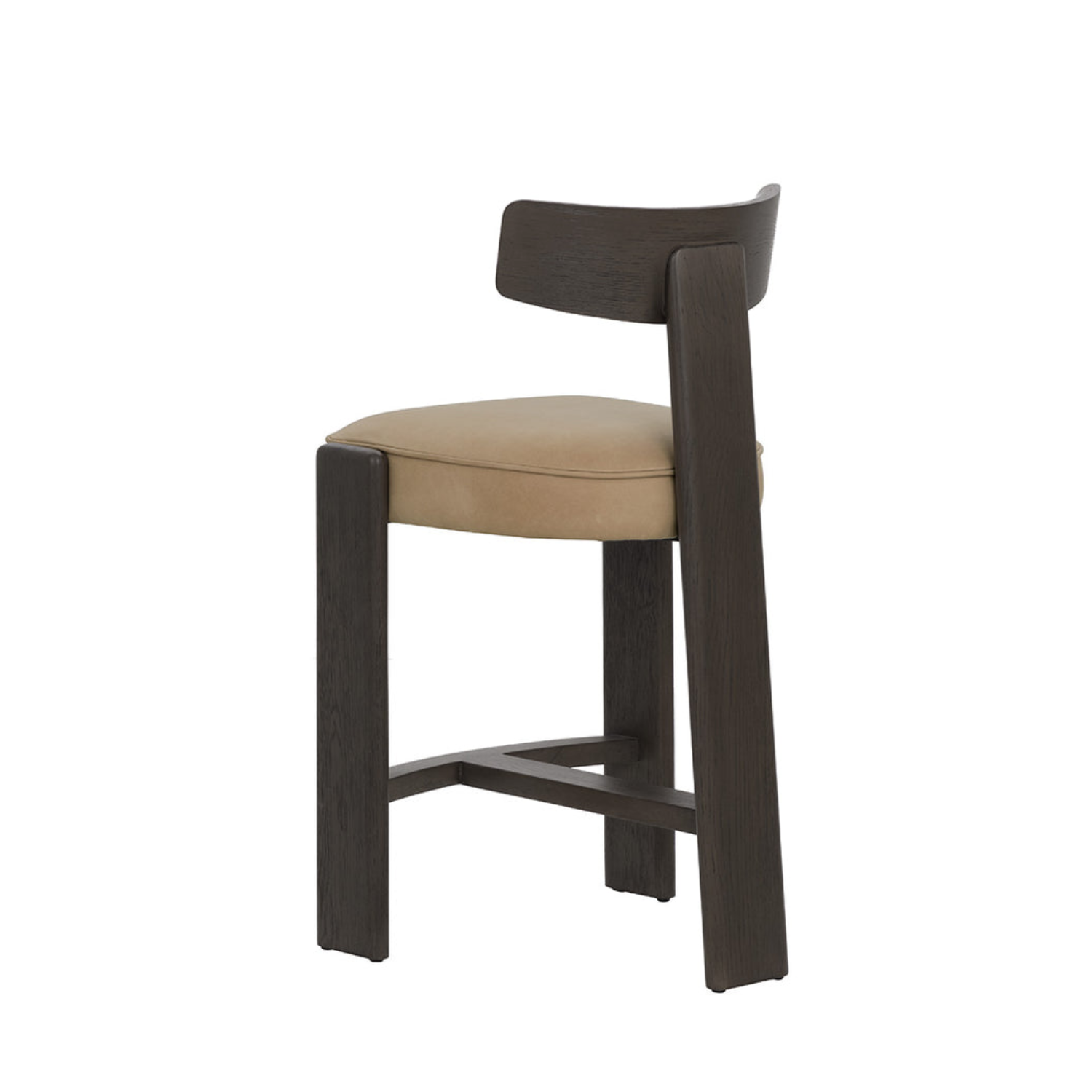 Soren Wood Counter Stool - Dark Brown