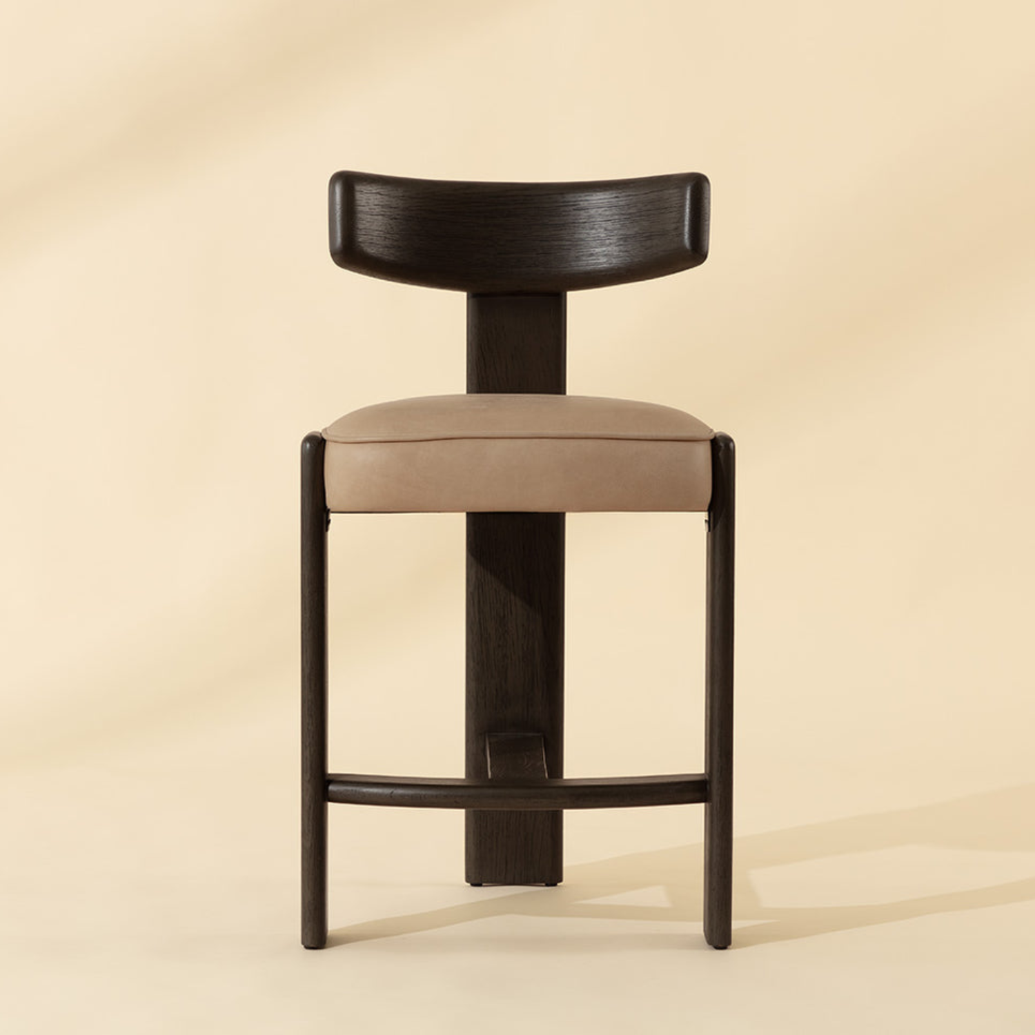 Soren Wood Counter Stool - Dark Brown