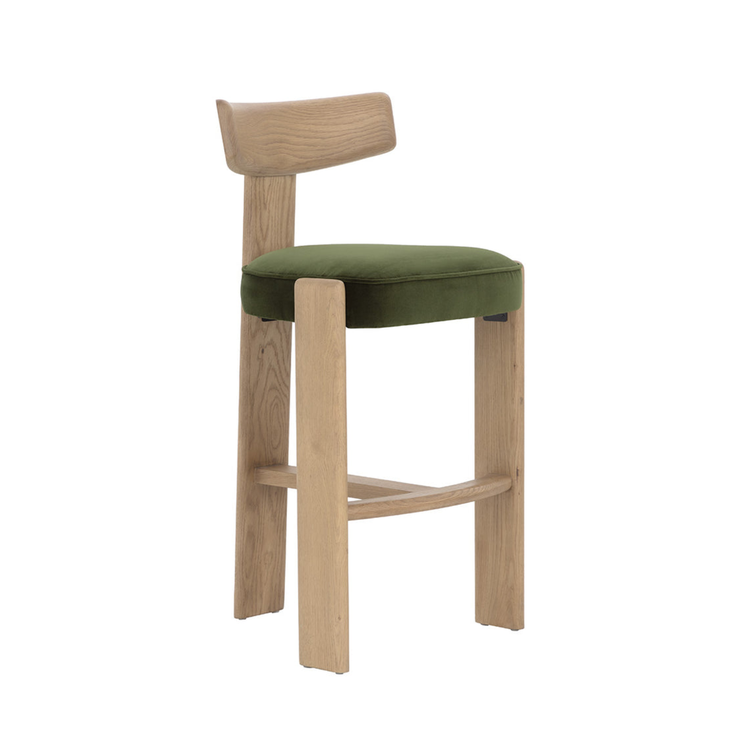 Soren Wood Barstool - Rustic Oak