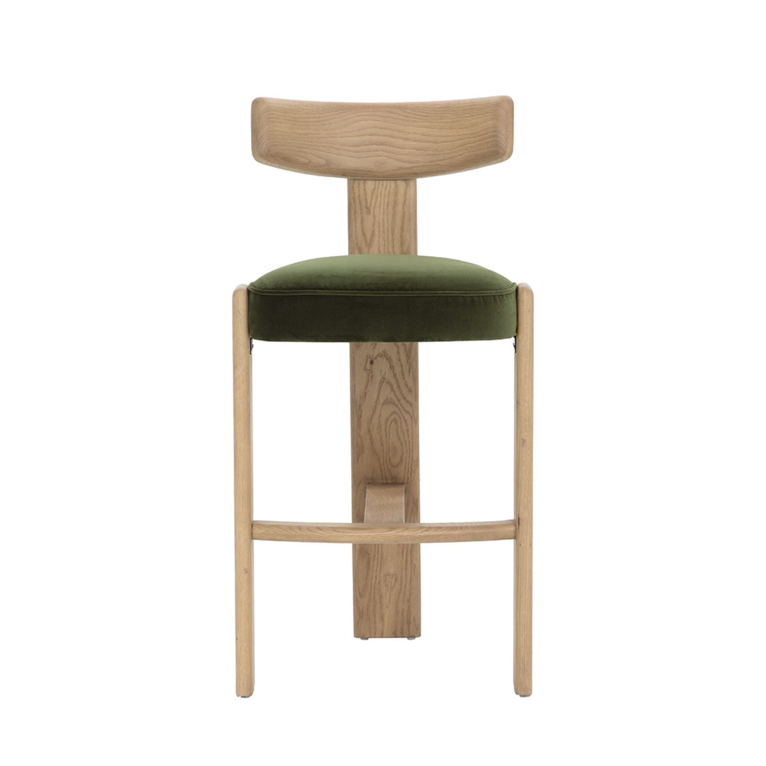 Soren Wood Barstool - Rustic Oak