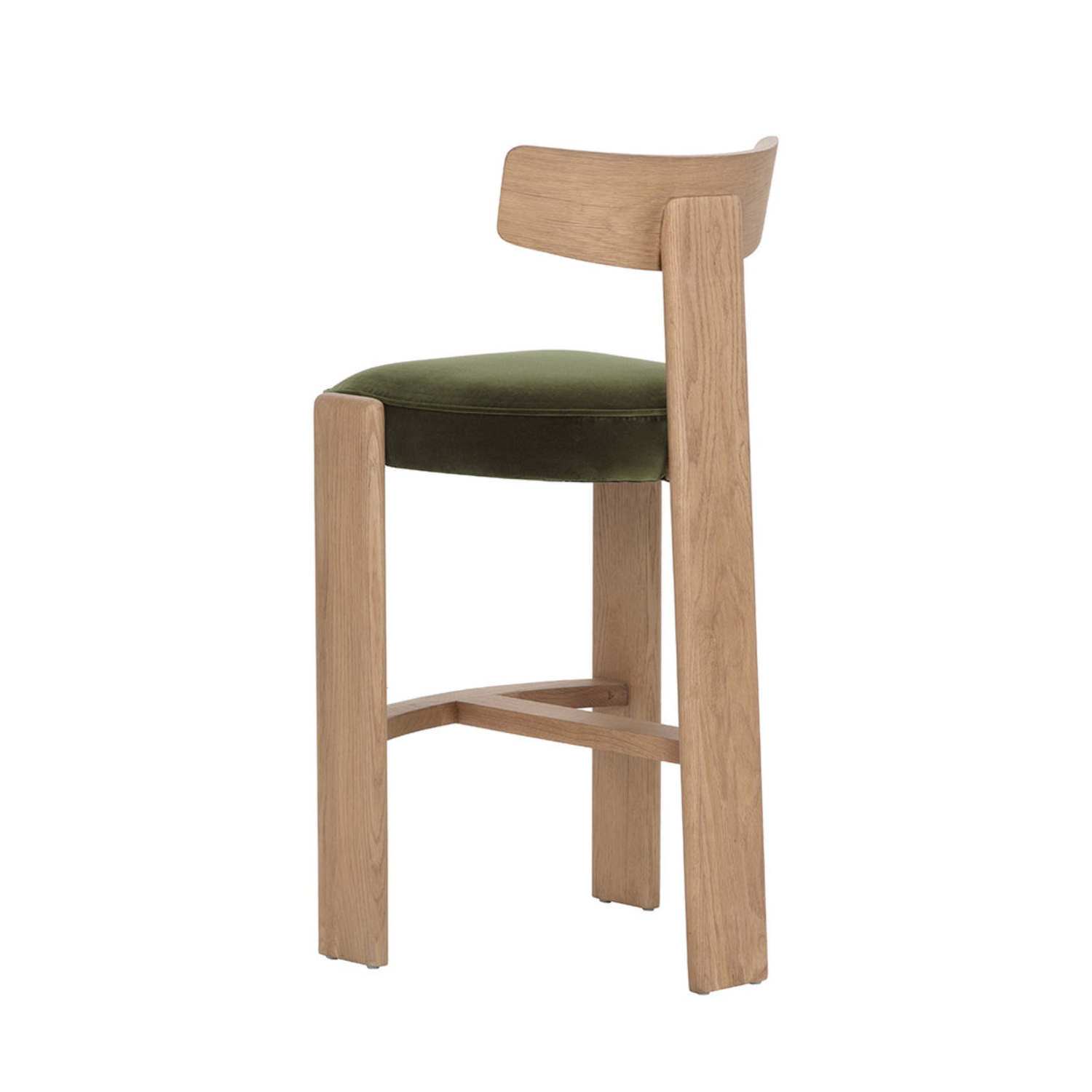 Soren Wood Barstool - Rustic Oak