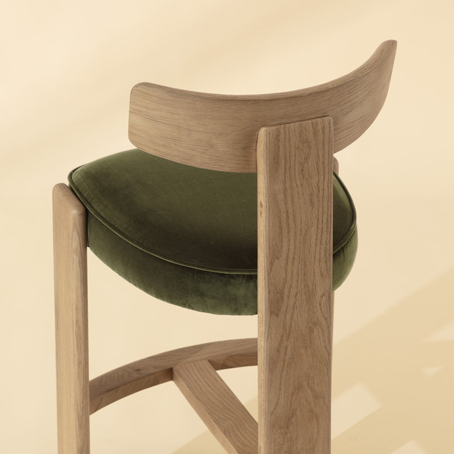 Soren Wood Barstool - Rustic Oak