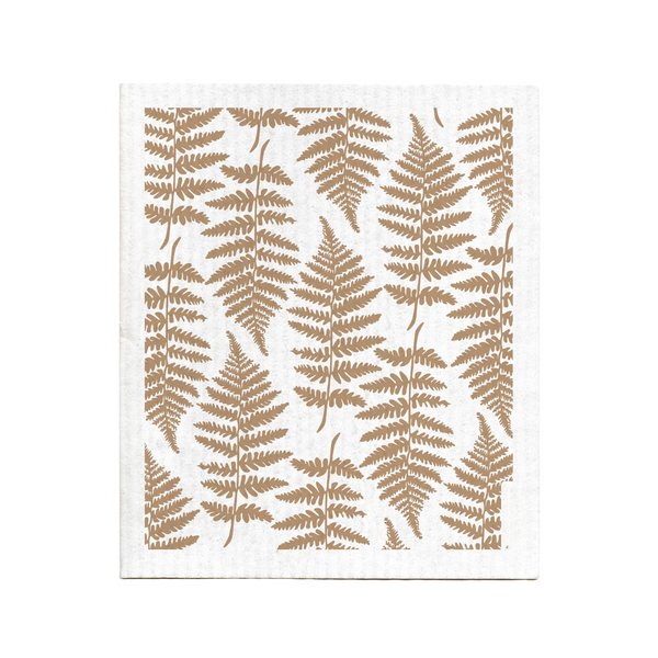 Fern Swedish Dishcloth - Sand