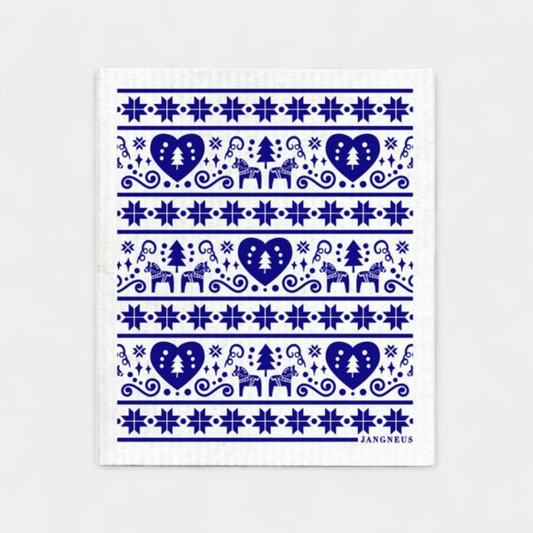 Cobalt Cheer Swedish Dishcloth