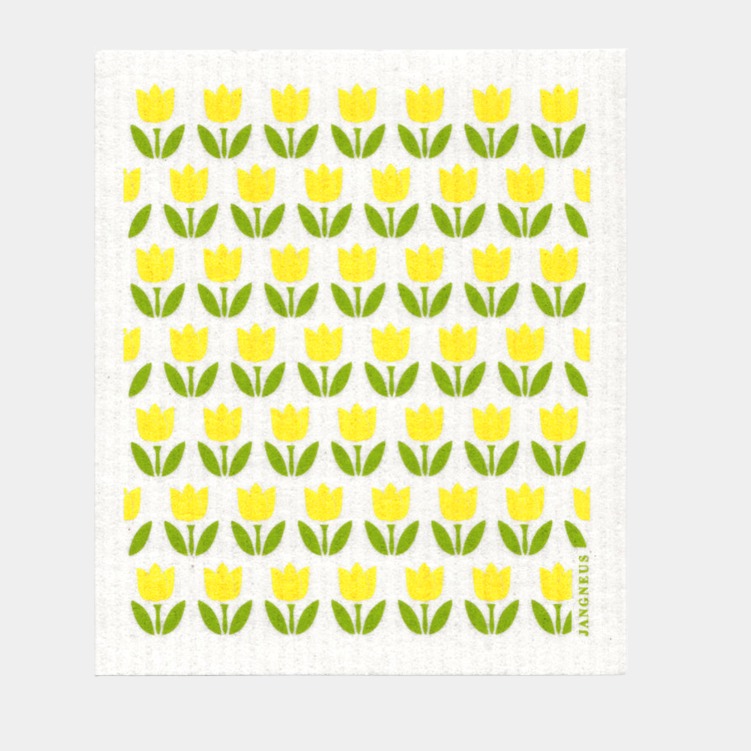 Sunshine Spring Yellow Tulips Swedish Dishcloth