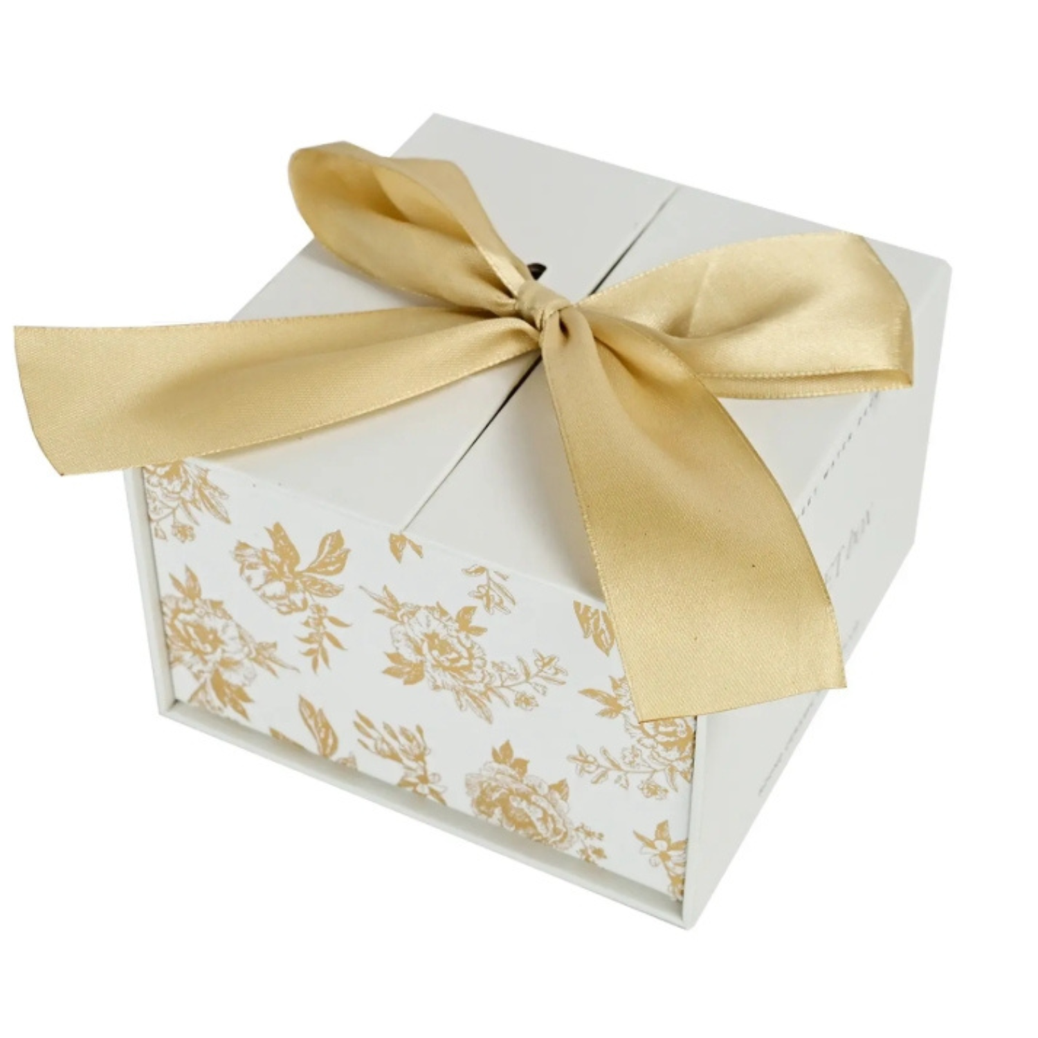 Gold Botanical Bloom Trinket Box