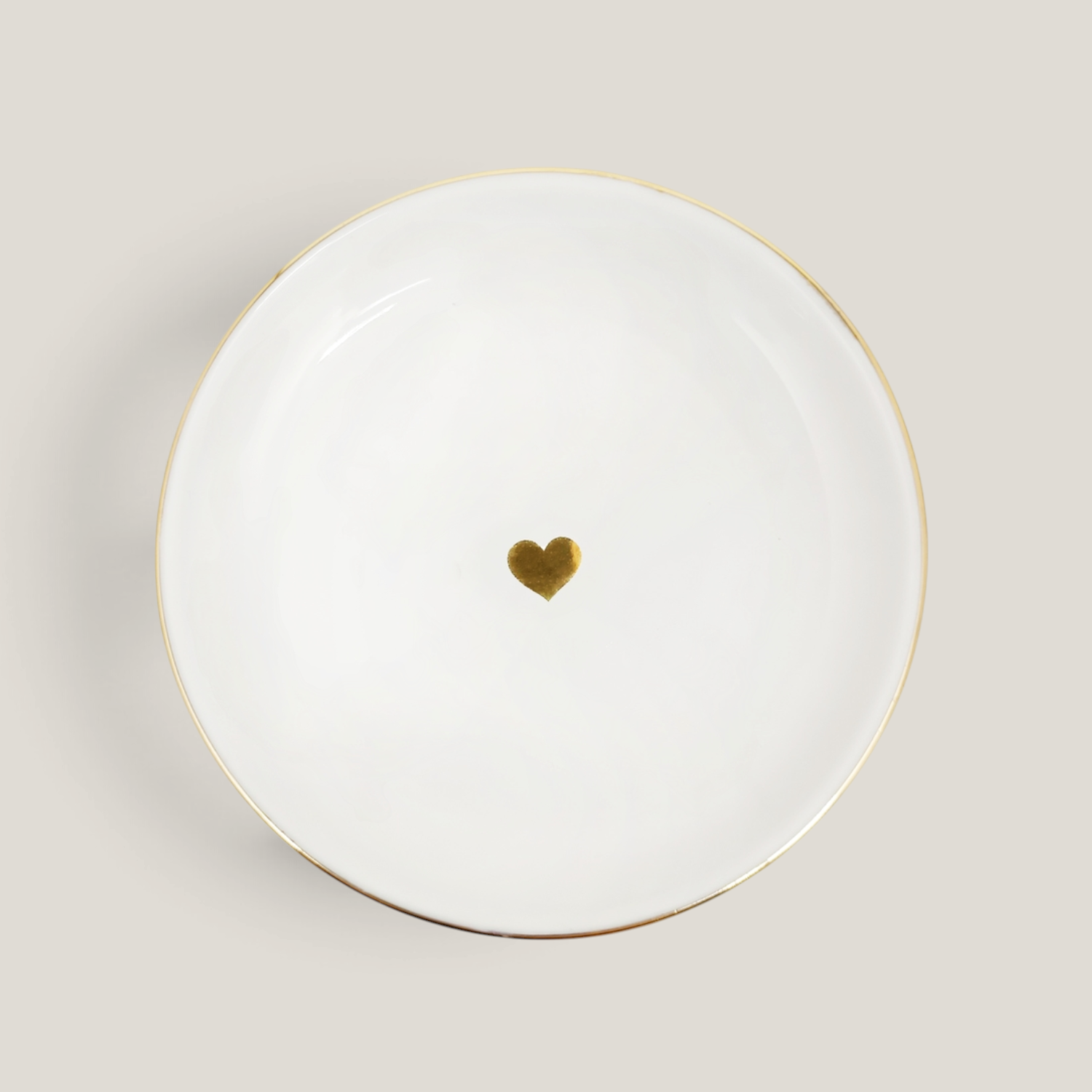 Gold Heart Trinket Tray