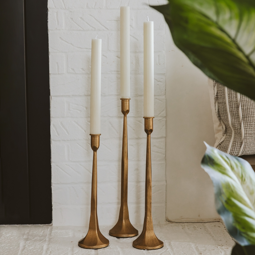 Montclair Gold Iron Candlestick (Set of 3)