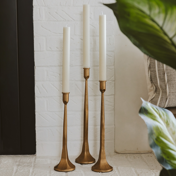 Montclair Gold Iron Candlestick (Set of 3)