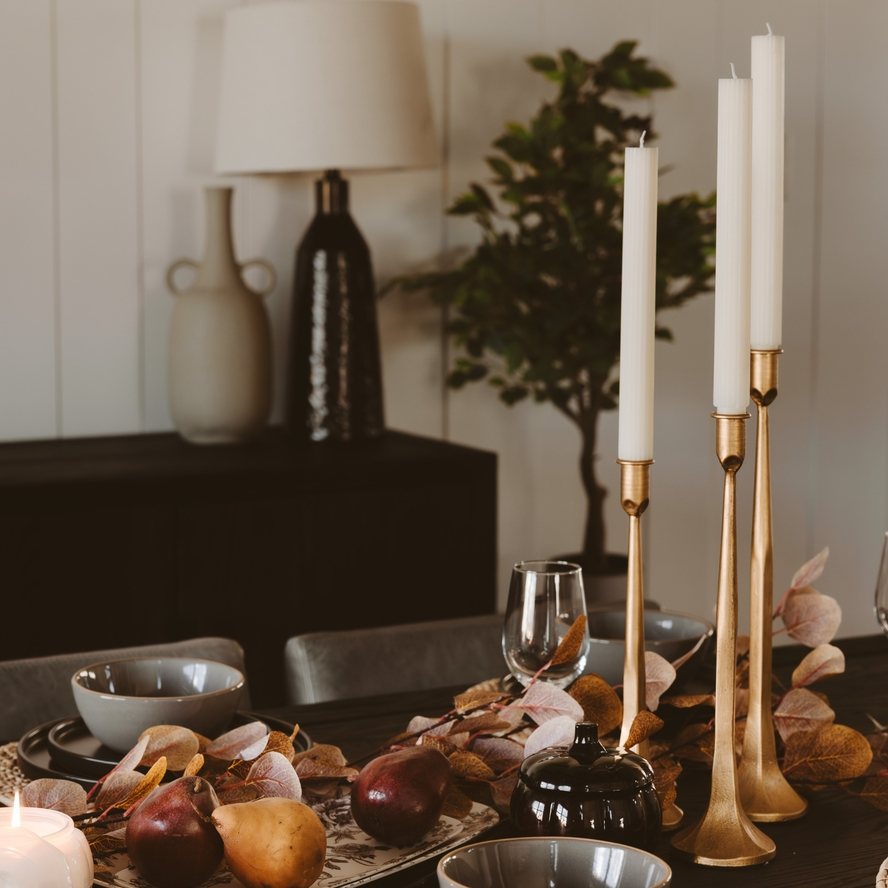 Montclair Gold Iron Candlestick (Set of 3)