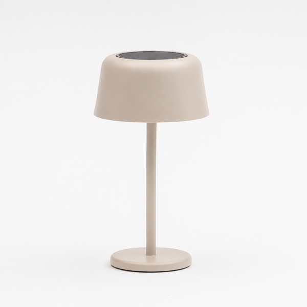 Lumiere Dome Rechargeable/Solar Lamp - Beige