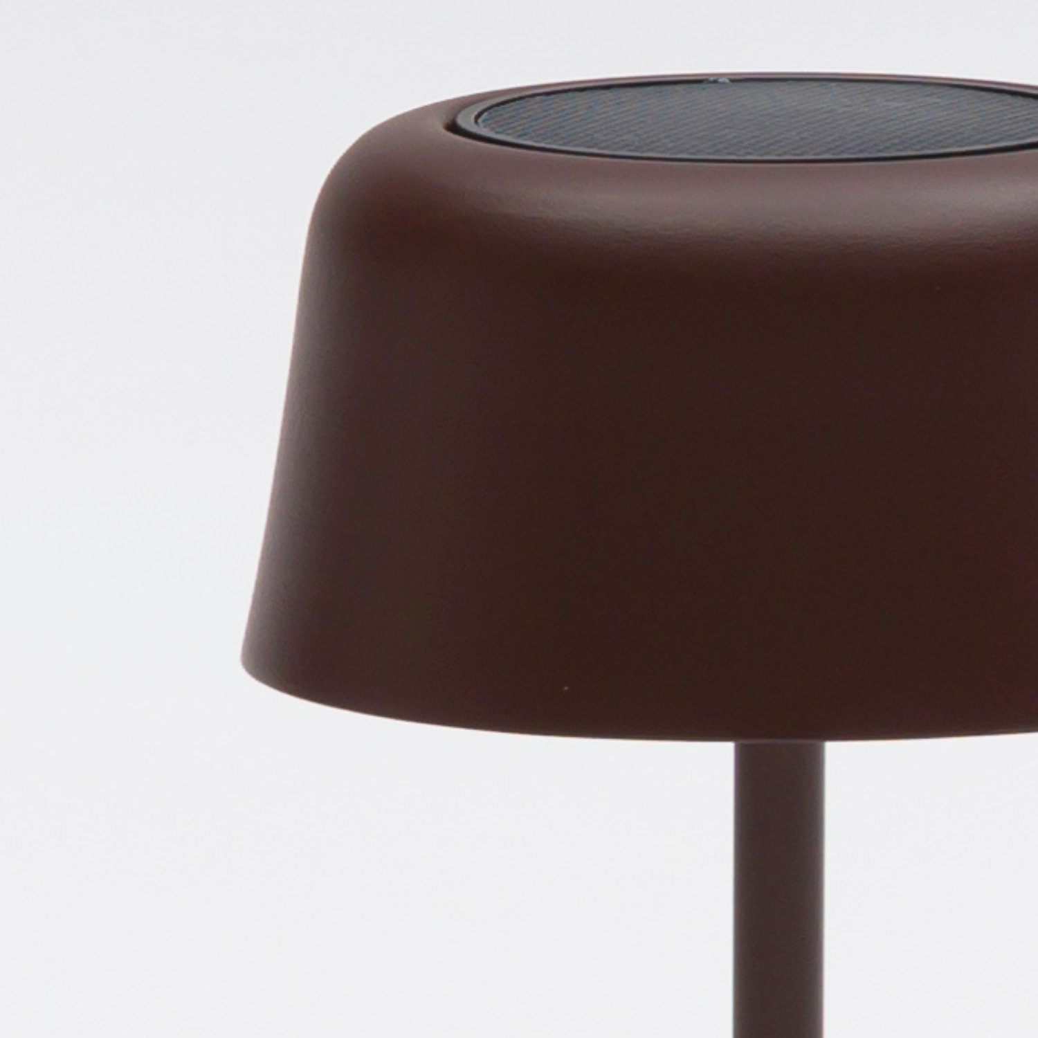 Lumiere Dome Rechargeable/Solar Lamp - Cocoa/Aluminum