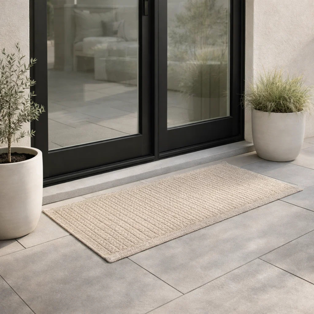 Hauser Lakeside Outdoor Textilene Rug - Oatmeal