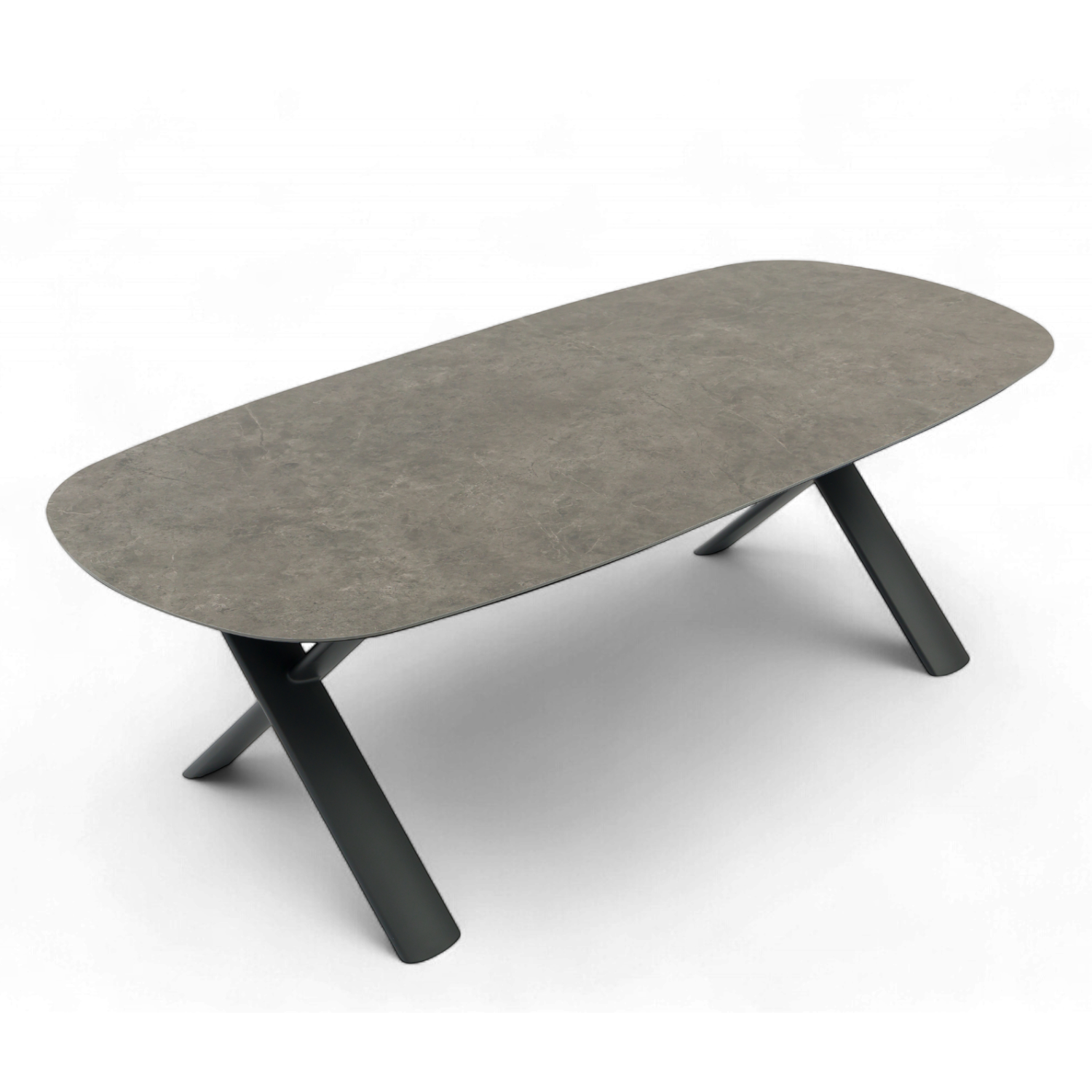 Simcoe Ceramic Outdoor Dining Set - Charcoal