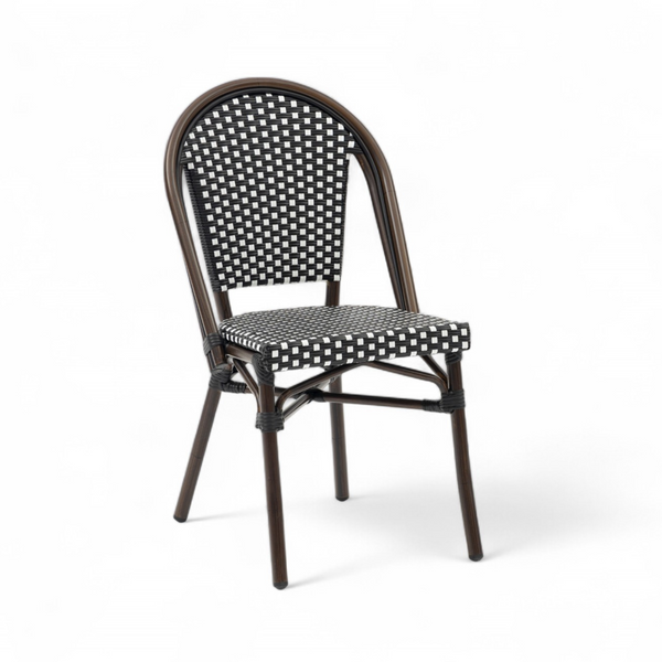 French Bistro Stackable Rattan Side Chair