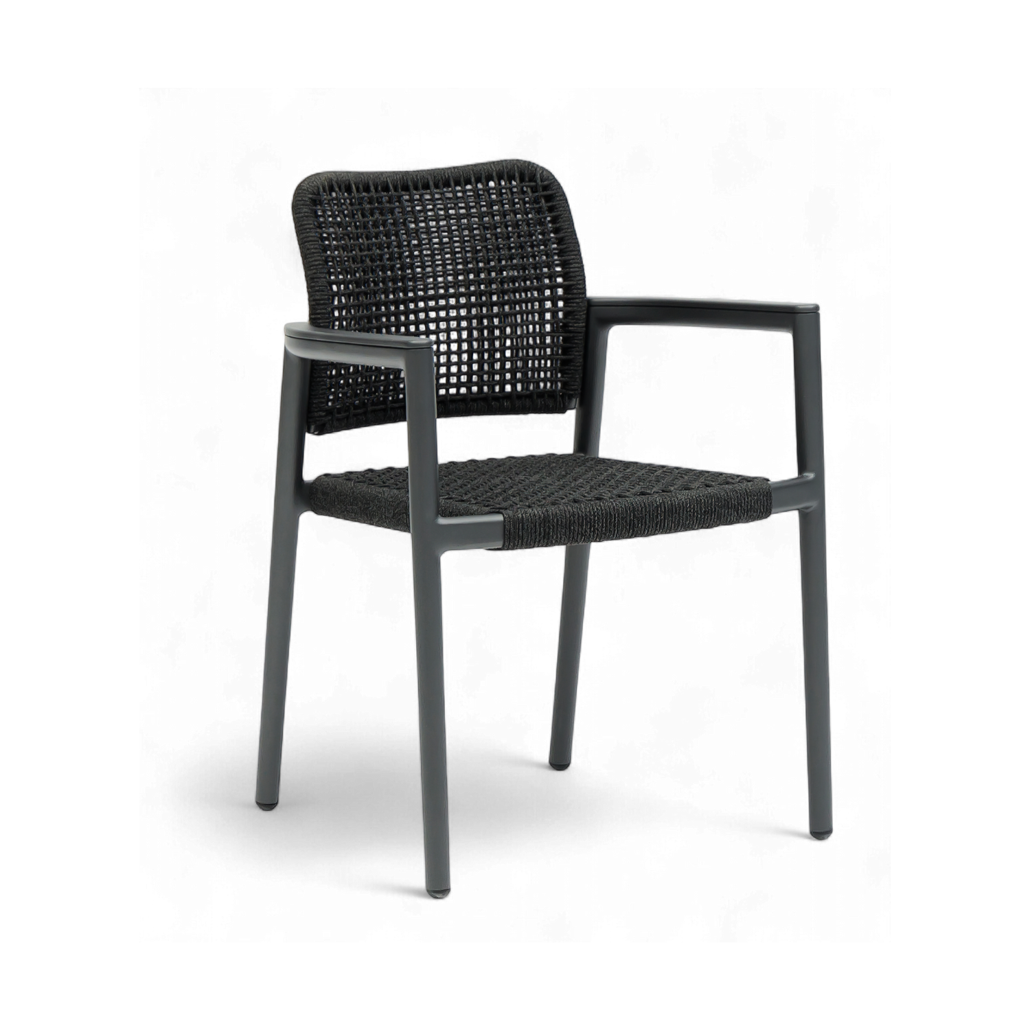 Simcoe Ceramic Outdoor 98/122" Dining Set - Charcoal