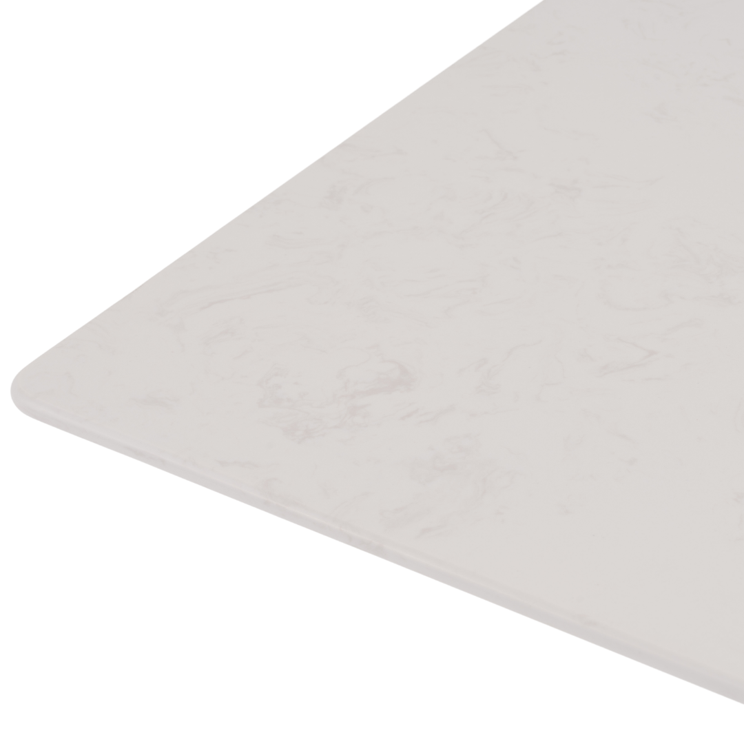 French 24" Square Marble Bistro Table