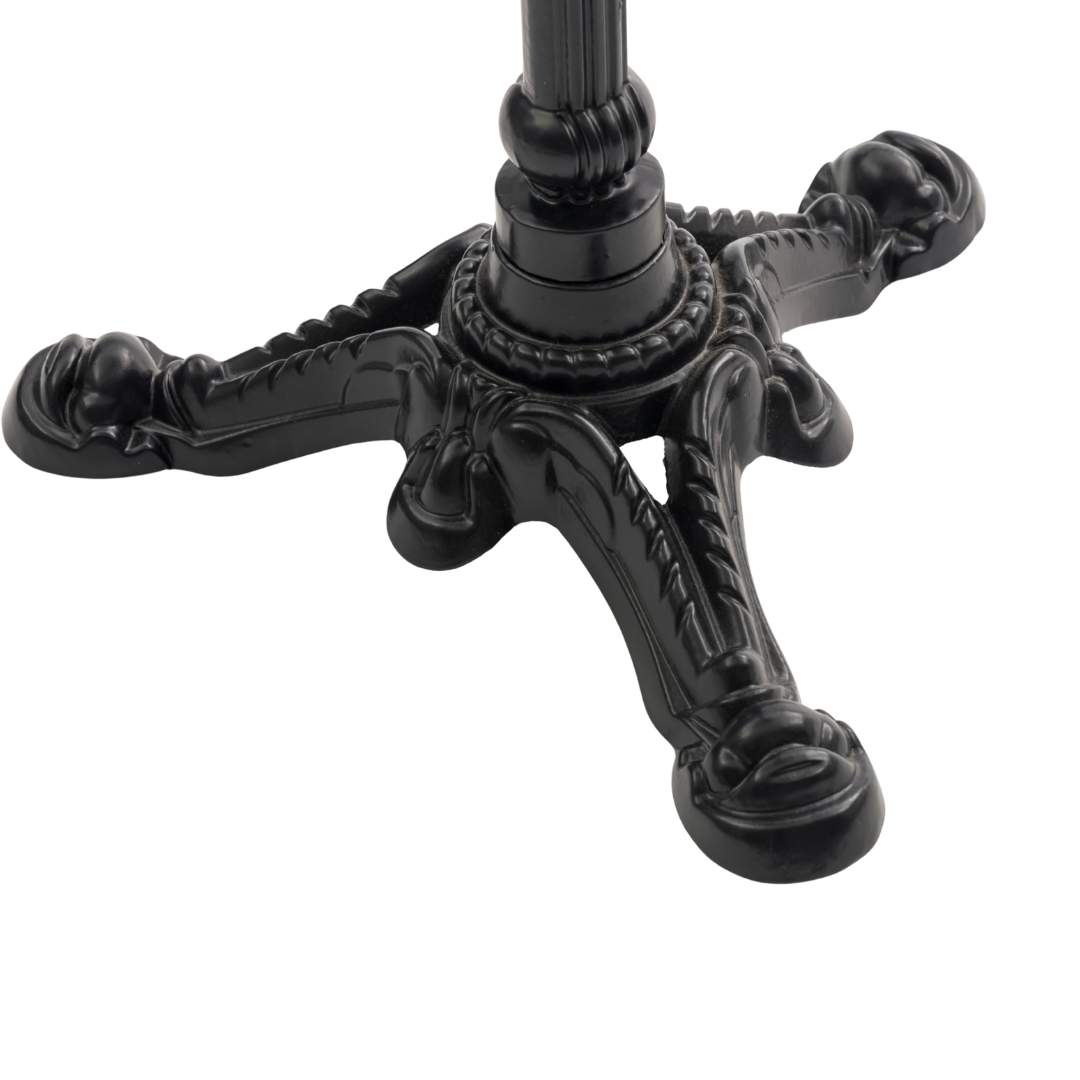 French 24" Square Marble Bistro Table